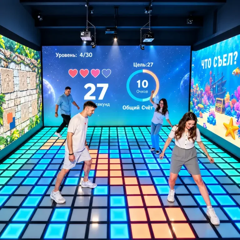 Гости на светодиодном полу Activity Room